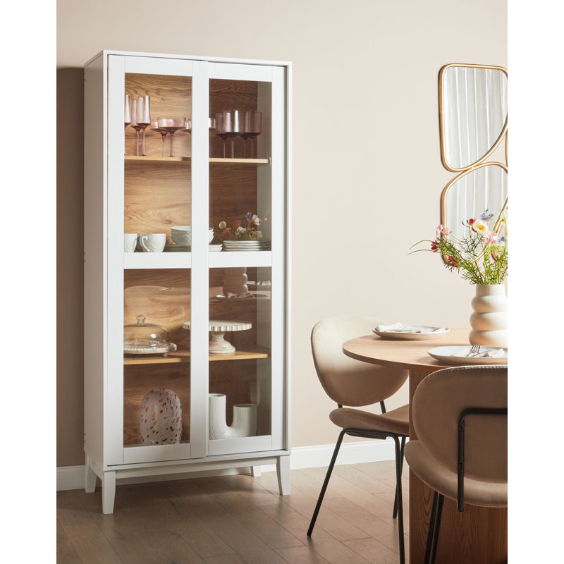 Anze Display Cabinet, White