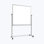 Tableau blanc magnétique autoportant, 59 po x 27 po