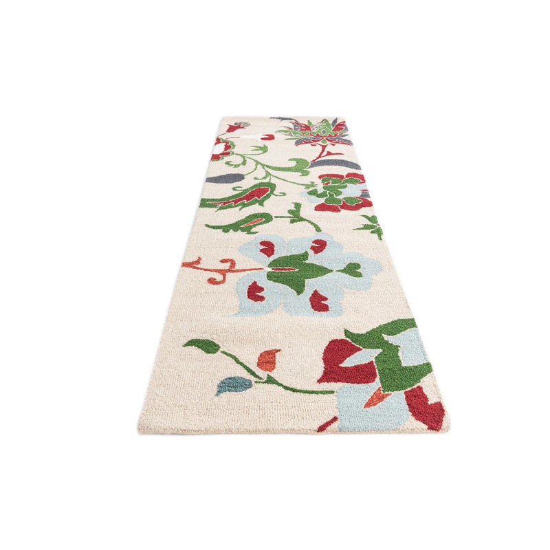 Tapis de couloir ivoire