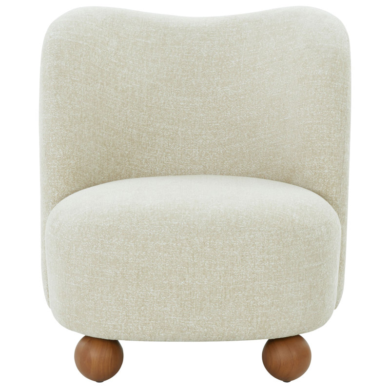 Rodolfo Boucle Accent Chair, Taupe Chenille