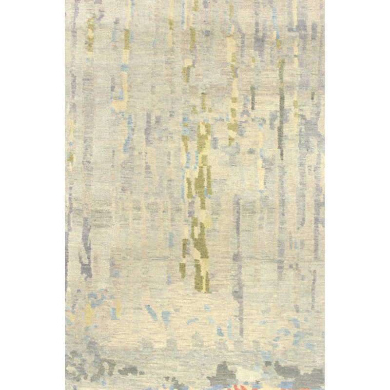 Wool And Silk Nepal One-of-a-Kind Rectangle 9' X 12' Area Rug