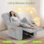 81cm Wide Lift Assist Home Theatre Recliner with Massager-631515304