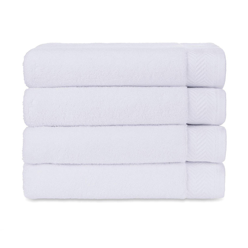 Cotton Plush Hand Towel, White
