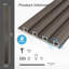 8 Piece 96.06" x 6.26" Slat, Decorative PVC, Wall Panel-90750053
