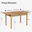 Extendable Dining Table With Large Tabletop, Kitchen Wood Desk With 4-8 Seats, Space Saving, Wood-861761887-859838910-1014661258