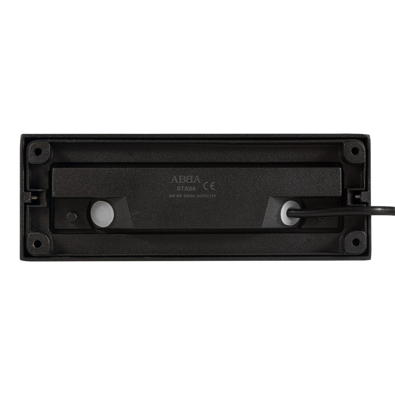 Black Aluminum LED Step/Deck Light with 3000K Temperature