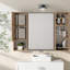 Miroir de salle de bain moderne en bois avec rangement 39 po