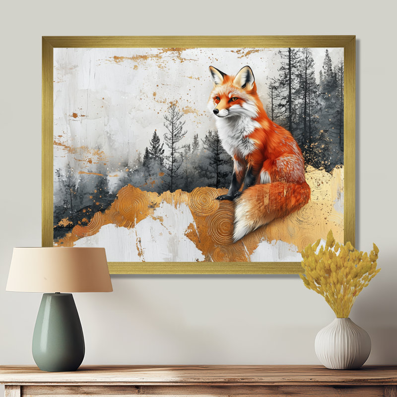 Gereon - Animals Canvas Art Print, H 34 po x l 44 po, Reproduction encadrée d'une seule photo, Doré