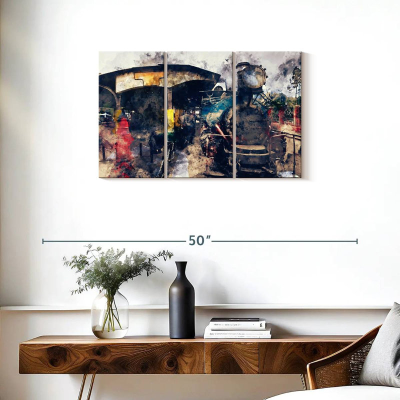 Mehar Steam Train, 20" H x 33" W