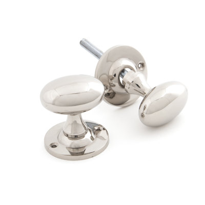 Oval Mortice/Rim Knob Set