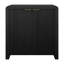 Armoire d'appoint rectangulaire en grain noir Preston-1505673186
