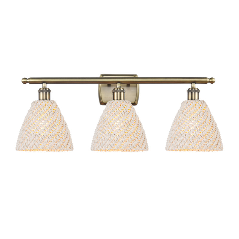 Barberio 3 - Light Vanity Light, Cream / Antique Brass