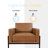 Oliverio 30.5'' Wide Metal Leg Accent Chair-185069432