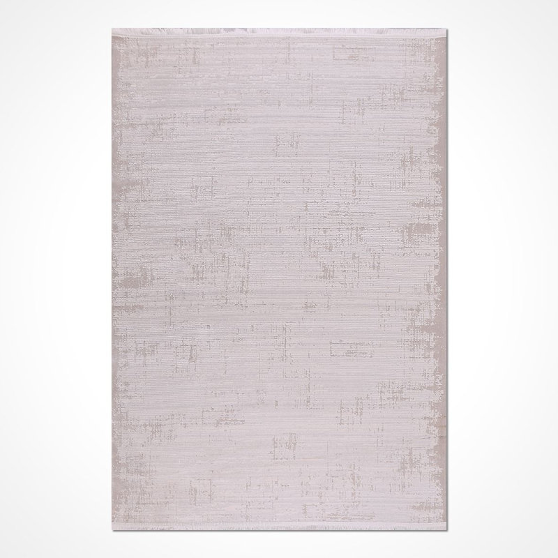 Tapis crème moderne antidérapant lavable à la machine, Tapis de couloir 3 pi 4 po x 8 pi 3 po