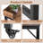 Dakera 70.8'' W Overbed Table with Wheels, Rolling Bed Desk, Writing Desk for Queen/Full Size Bed, MDF Panel + Metal Legs-841456727