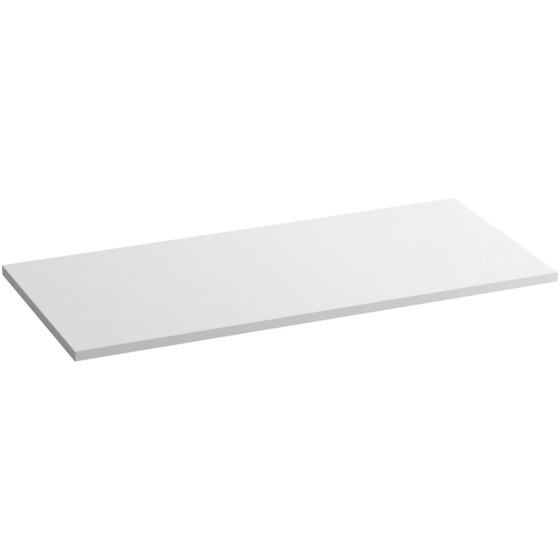 Solid/Expressions 49" Single Bathroom Vanity Top, White Expressions