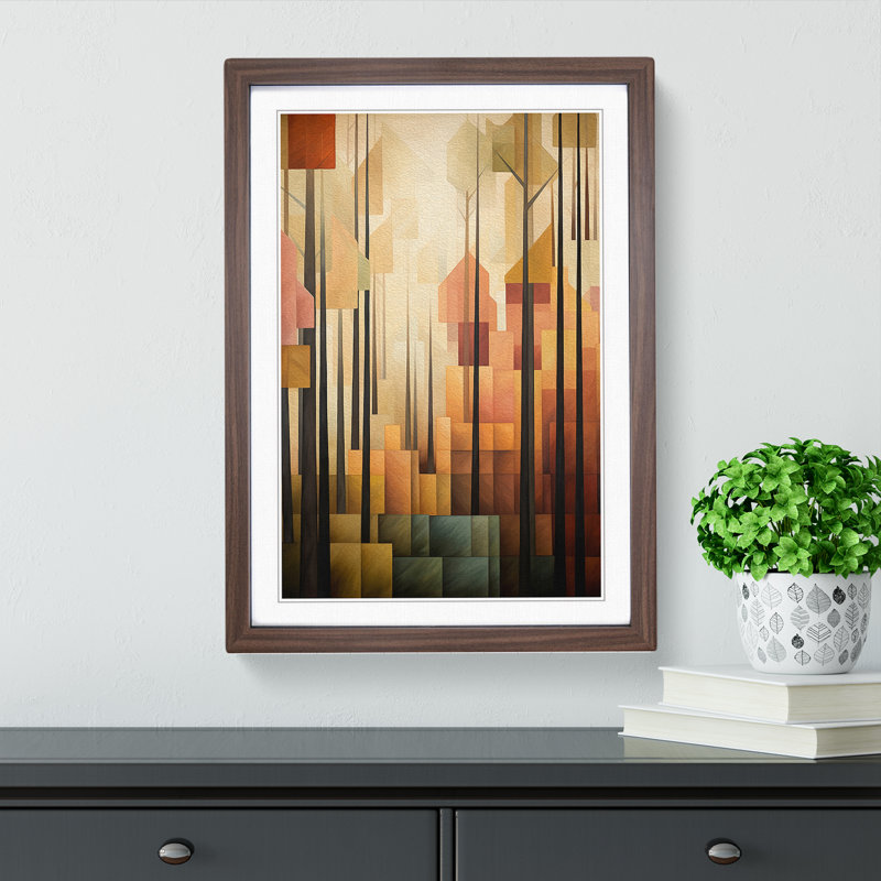 Single Picture Frame Wall Art, 46cm H x 34cm W, Walnut Framed