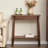 Walnut Solid Wood Rectangular Console Table-904152601