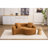 LY-042 S-Curved Chenille Sectional Sofa: Dual-Depth (21.3" & 26.8"), No Assembly, Compact For Small Spaces, 400 Lbs, 66.9" L