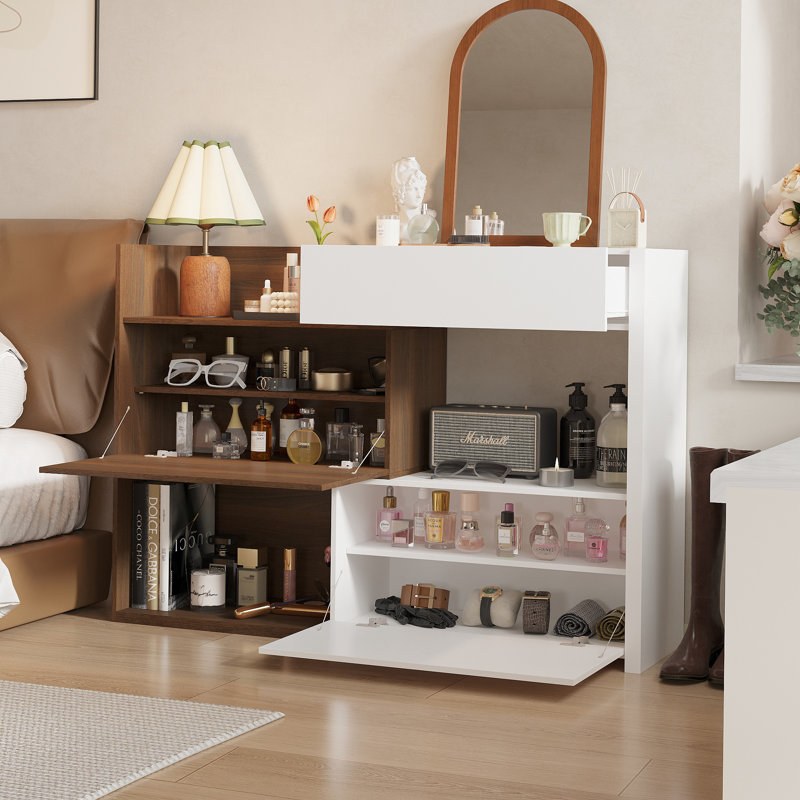 Expandable Storage Dresser With Rustic Style