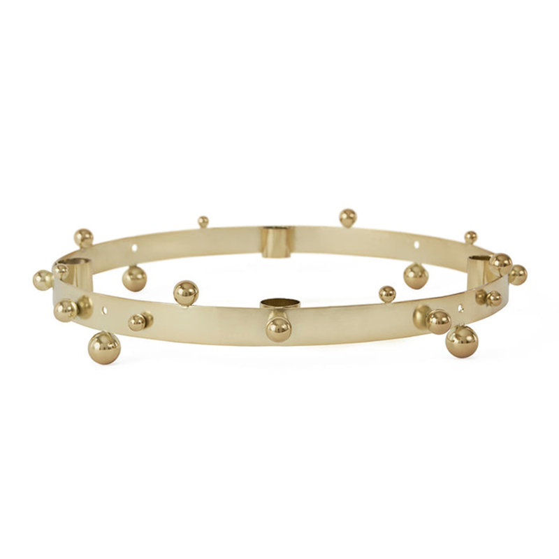 Pearl Candelabra, Brass
