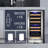 15" Wine Premium Refrigerator 30 Bottle Dual Zone Wine Cooler with Two Handle and Reversible Hinge