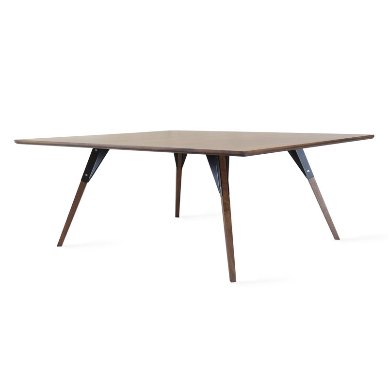 Table basse clarke, H 18 po x L 54 po x l 46 po, Noir, Noyer
