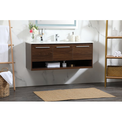 Ensemble de meuble-lavabo simple mural 48 po Roman