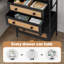 Commode 6 tiroirs, noir-1767798097