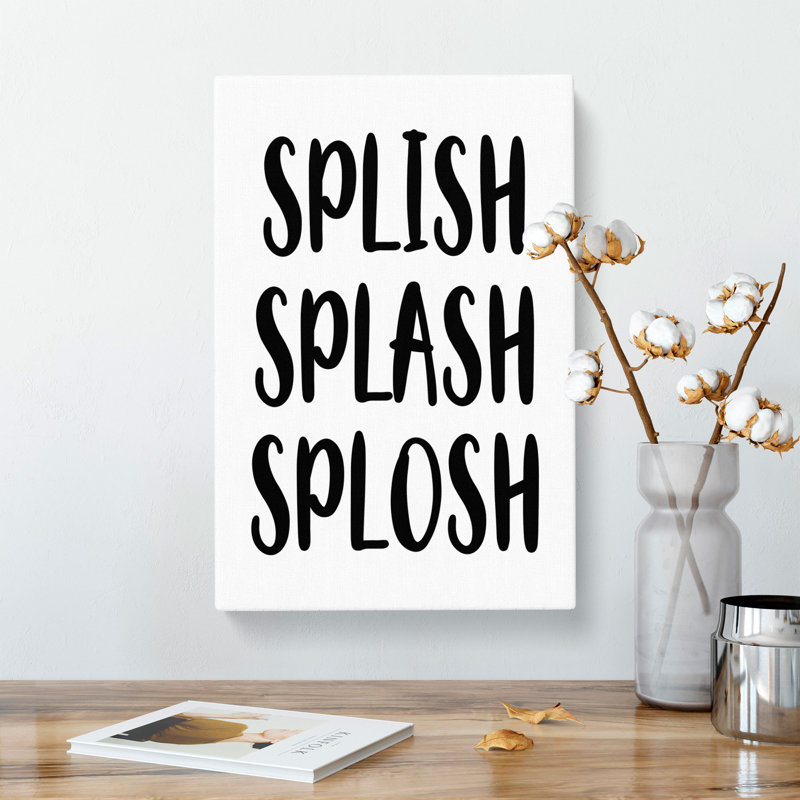 Splish Splash Splosh - Wrapped Canvas, 91cm H x 60cm W x 3cm D
