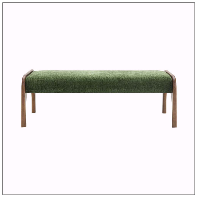 Banc long rembourré 50,25 po, Green