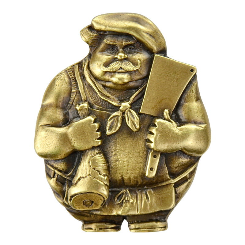 Fun In The Kitchen Novelty Knob, Antique Brass