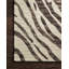 Tapis noir / ivoire en laine crocheté à la main Saifa-548091655