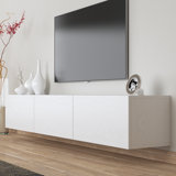 Ondina Modern Floating Tv Stand Up to 80'' TV's Wall Mount Console Table