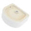 Lavabo vasque de salle de bain en céramique blanche 15,86 "x 13,85", teint, moderne, en céramique moderne sur mesure, blanc, teinté, pour multiples réglages