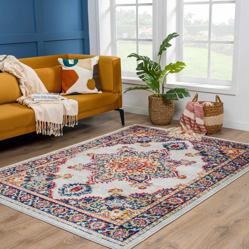 Tapis oriental gris Elmirasol, Rectangle 6 pi 7 po x 9 pi