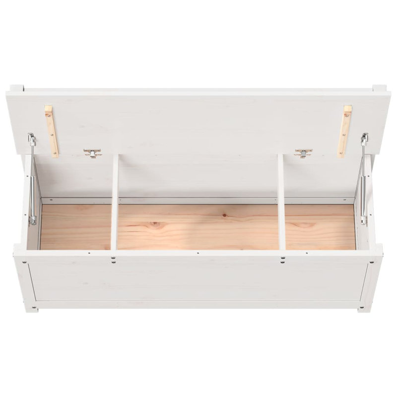 Banc de rangement vidaXL, Blanc
