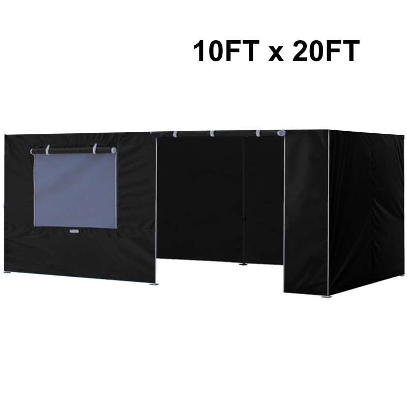 Mur latéral Moguel, Noir, H 84 po x l 120 po x P 240 po