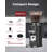 Tuni G1 Conical Burr Coffee Grinder, 48 Grind Settings Anti-static Burr Mill, Precision Electronic Timer and LED Touchscreen for Espresso/Drip/Cold Brew/French Press, Stainless Steel, Noir-122494785