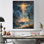 Jaune et rose Stellar Ufos - Art mural Ufos