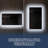 Frameless LED Bathroom Vanity Mirror With Ice Sculpture Glass-1659682604