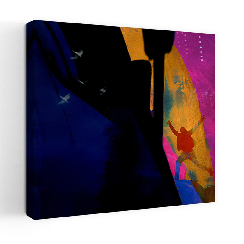 Art contemporain, art contemporain abstrait, H 18 po x l 18 po