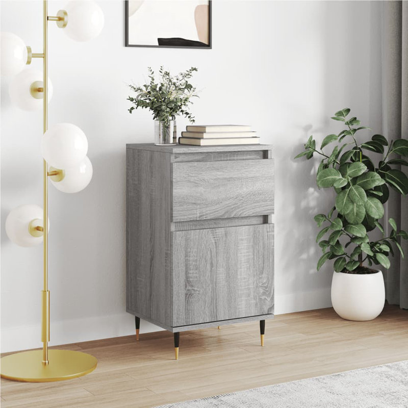 Mariss 1 - Drawer Chest of Drawers, Grey Sonoma