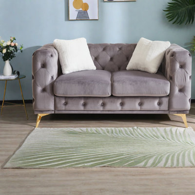 Canapés à compression, Chesterfield moderne en velours de 61,25 pouces pour la maison