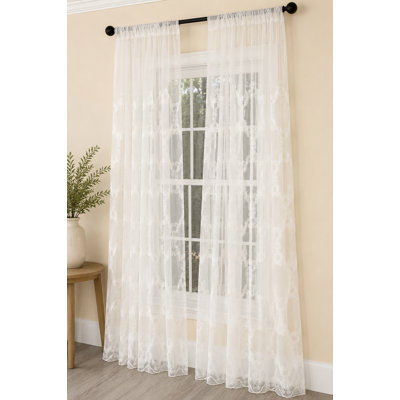 Willa Sheer Curtain Single Panel