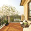 Coleta 30cm L x 30cm W Solid Wood Interlocking Deck Tile