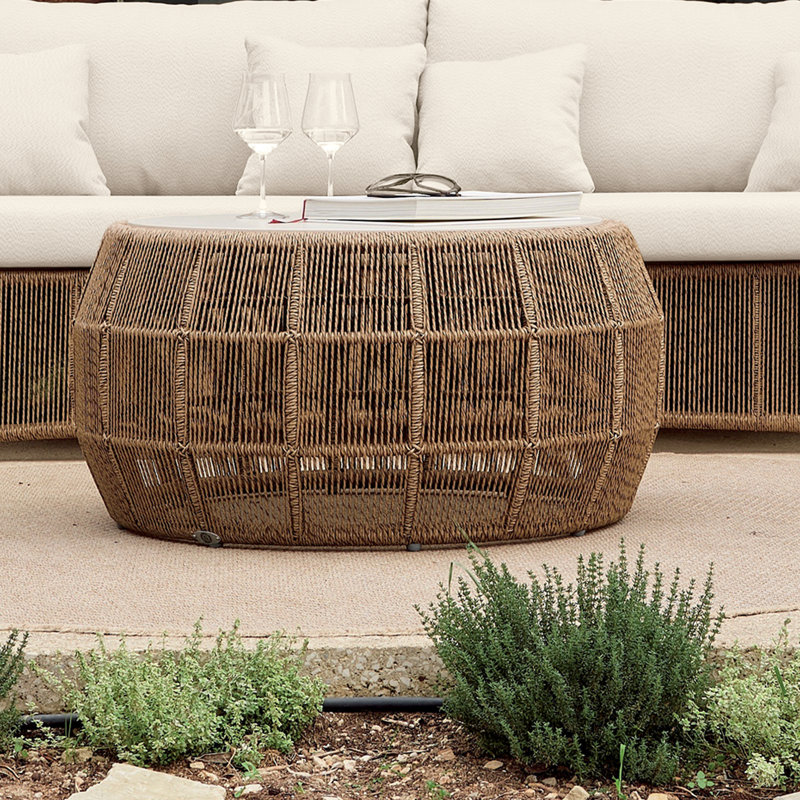 Calixto Outdoor Round Coffee Table