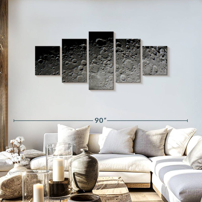 Moon Surface, 30" H x 68" W