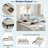 Upholstered Daybed With 2 Storage Drawers And Adjustable Side Rail