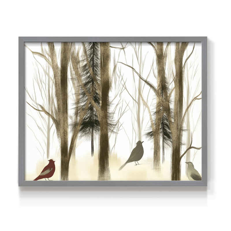 Art de Noël - CXL III - Reproduction encadrée - Restickable, H 8 po x l 10 po, Gris